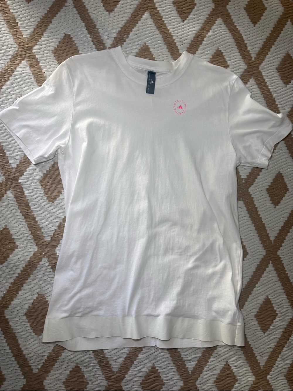 adidas Stella McCartney Women's White
XS Crew Neck Short Sleeve Training Tee